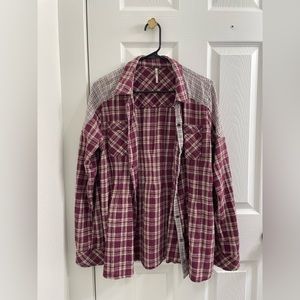 Free People beautiful oversized button down